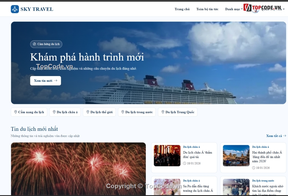 Website du lịch,blog,blog it
